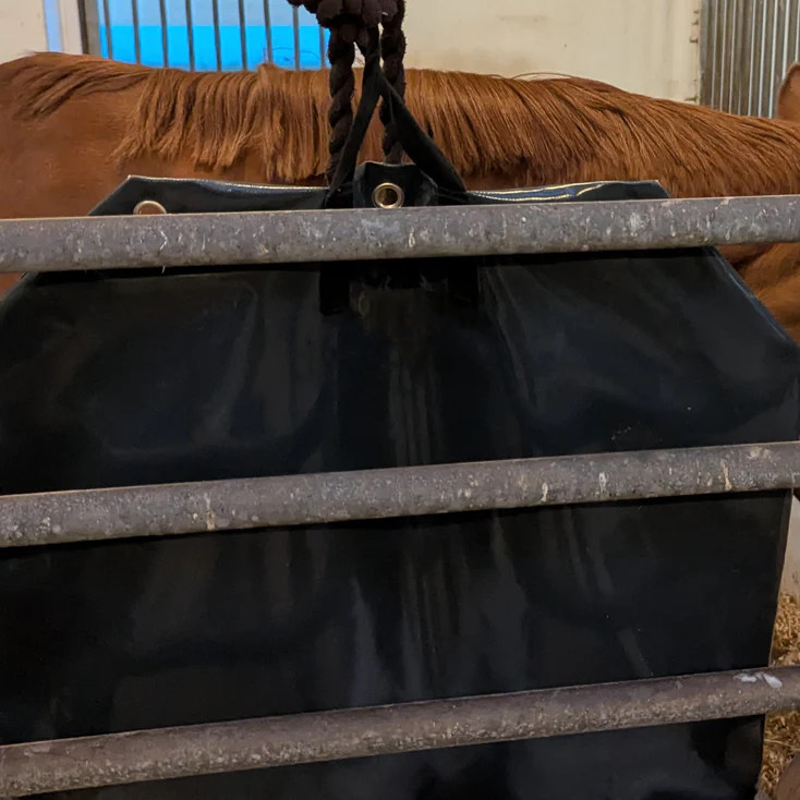 Automatic Timed Hay Feeder for Horses